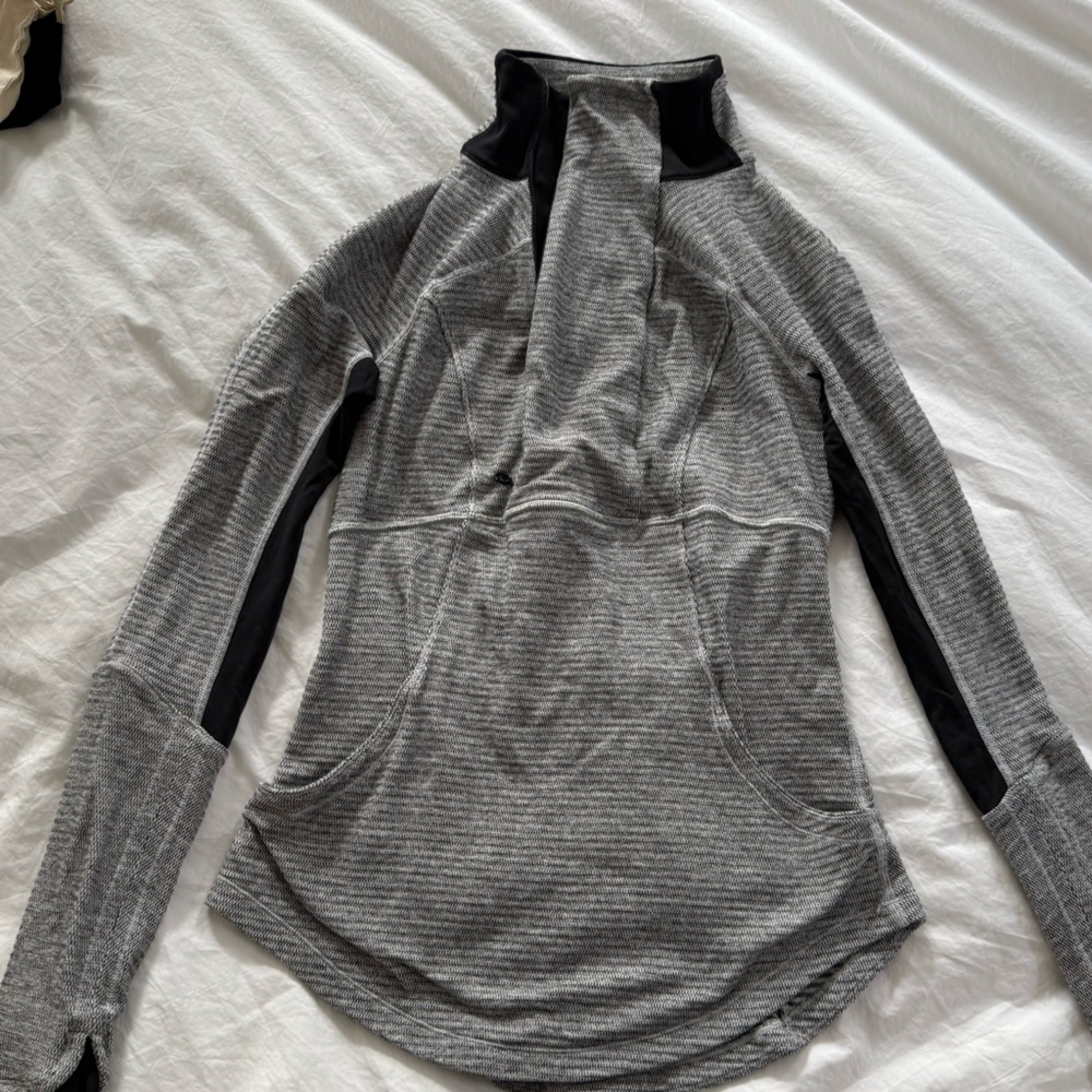 Lululemon Athletica Gray and Black Hoodie